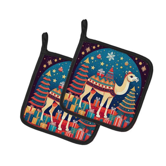 Buy this Camel Christmas Pair of Pot Holders