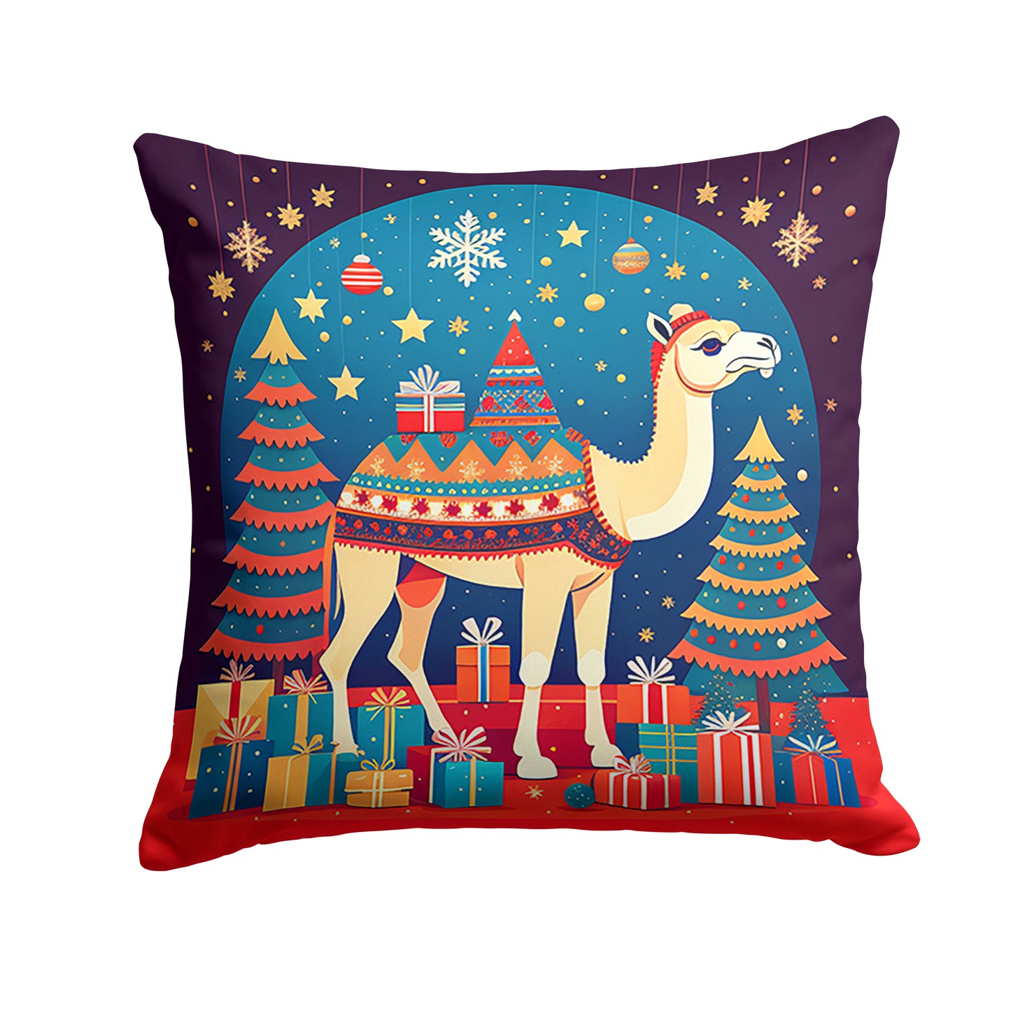 Buy this Camel Christmas Throw Pillow