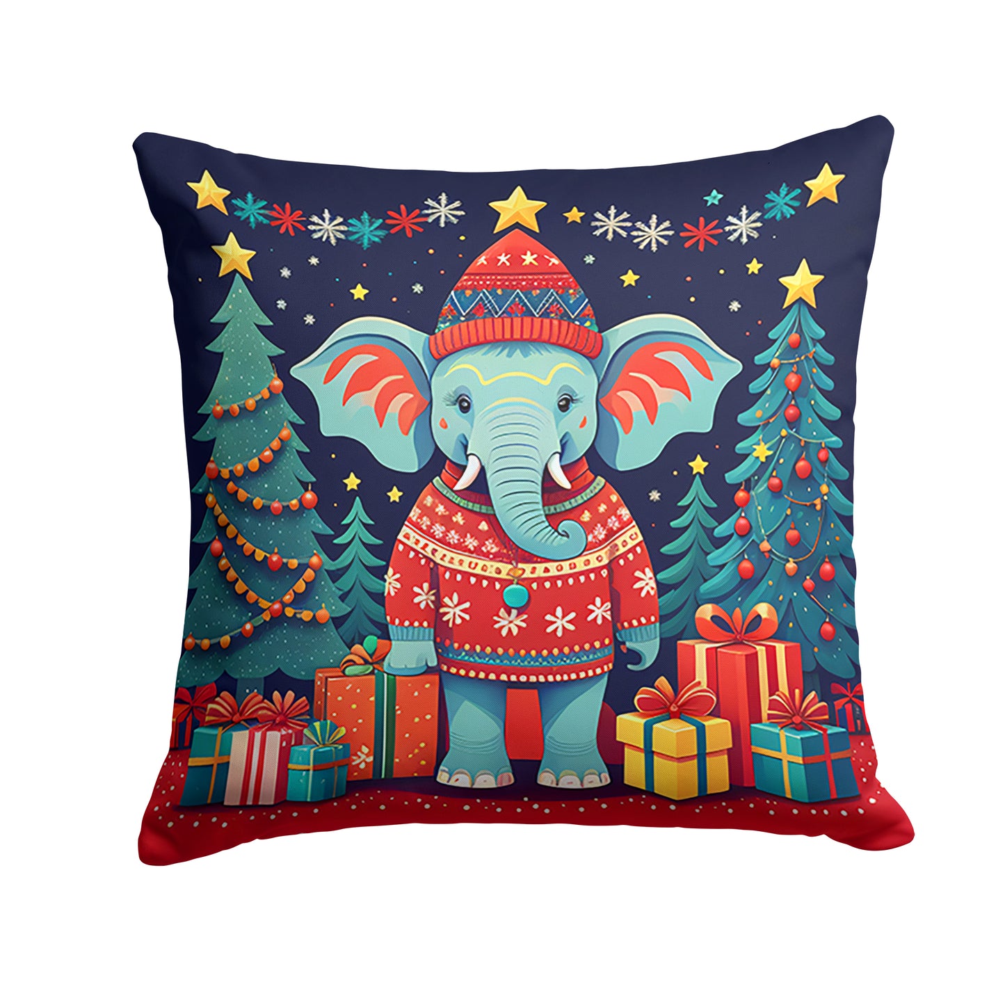 Buy this Elephant Christmas Throw Pillow