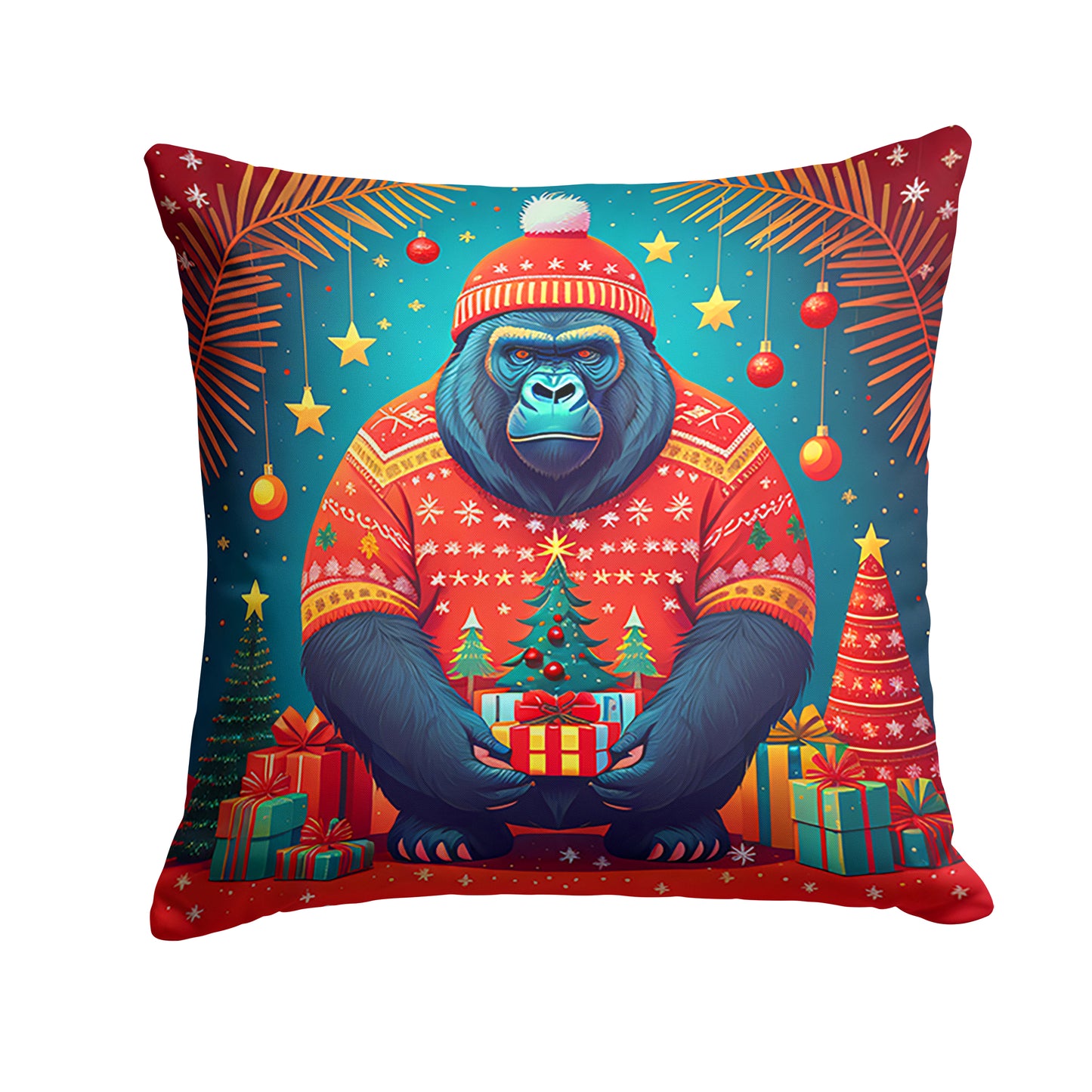 Buy this Gorilla Christmas Throw Pillow