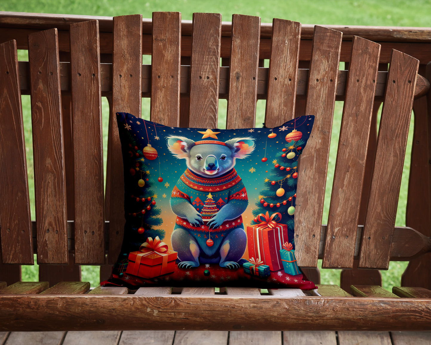 Koala Christmas Throw Pillow