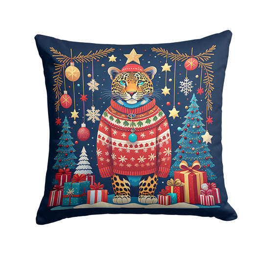 Buy this Leopard Christmas Throw Pillow