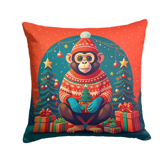 Buy this Monkey Christmas Throw Pillow