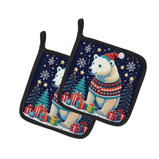 Buy this Polar Bear Christmas Pair of Pot Holders