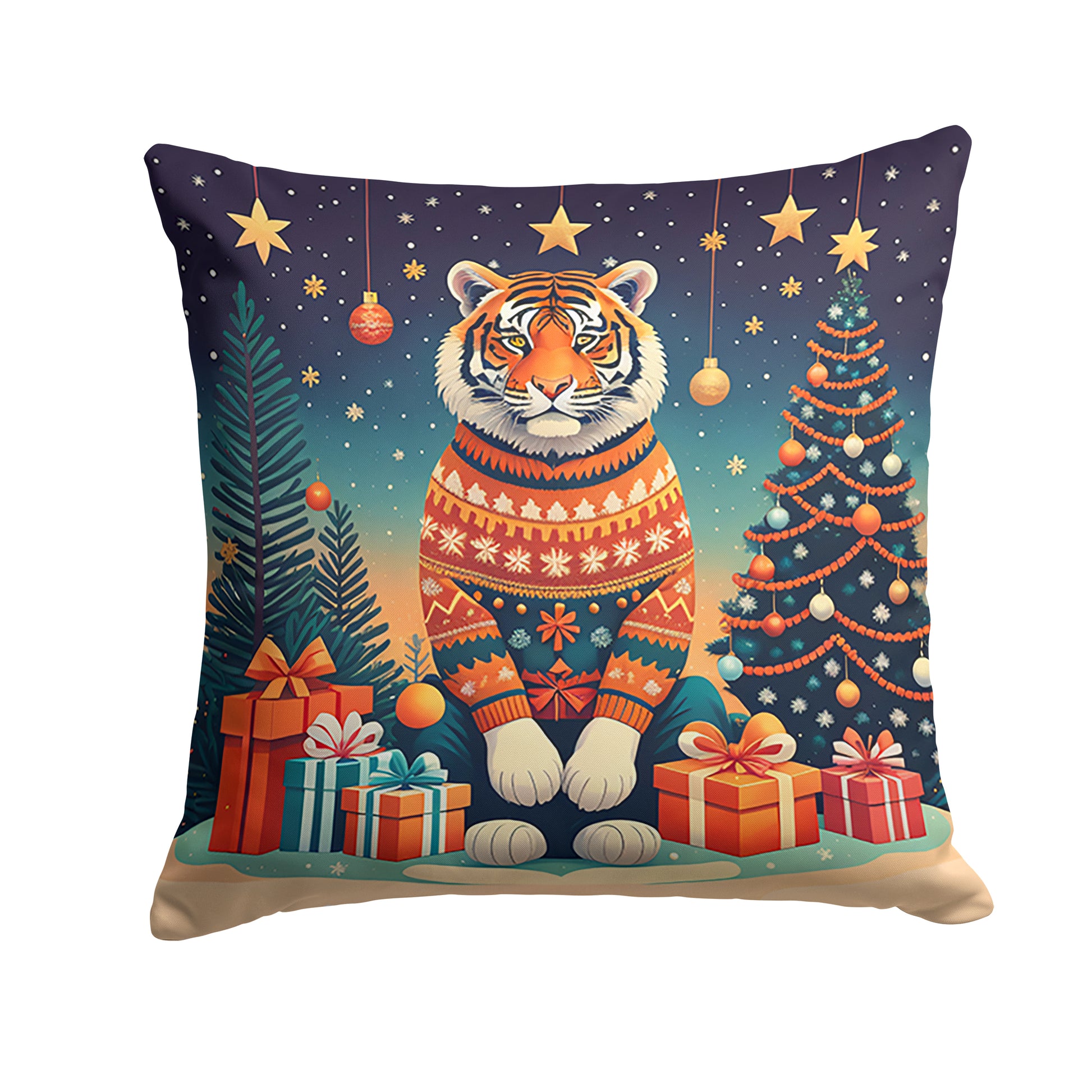 Buy this Tiger Christmas Throw Pillow