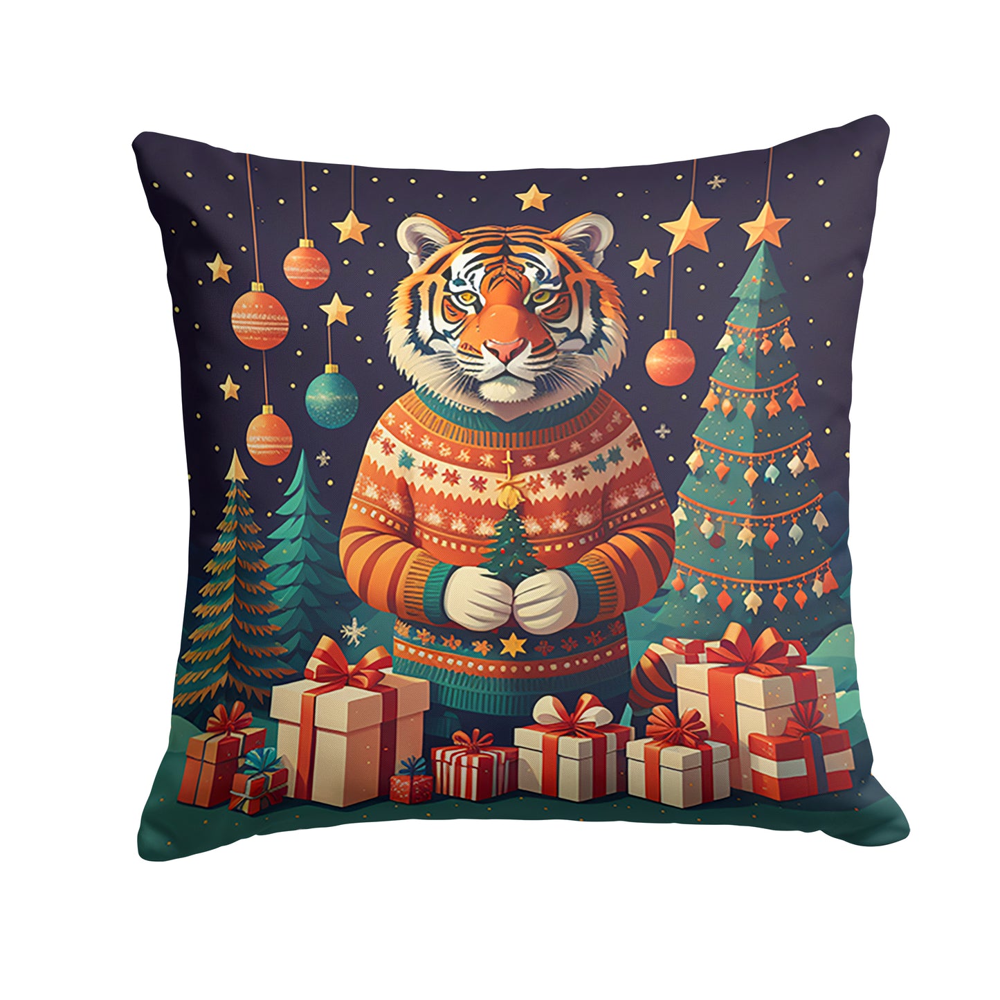 Buy this Tiger Christmas Throw Pillow