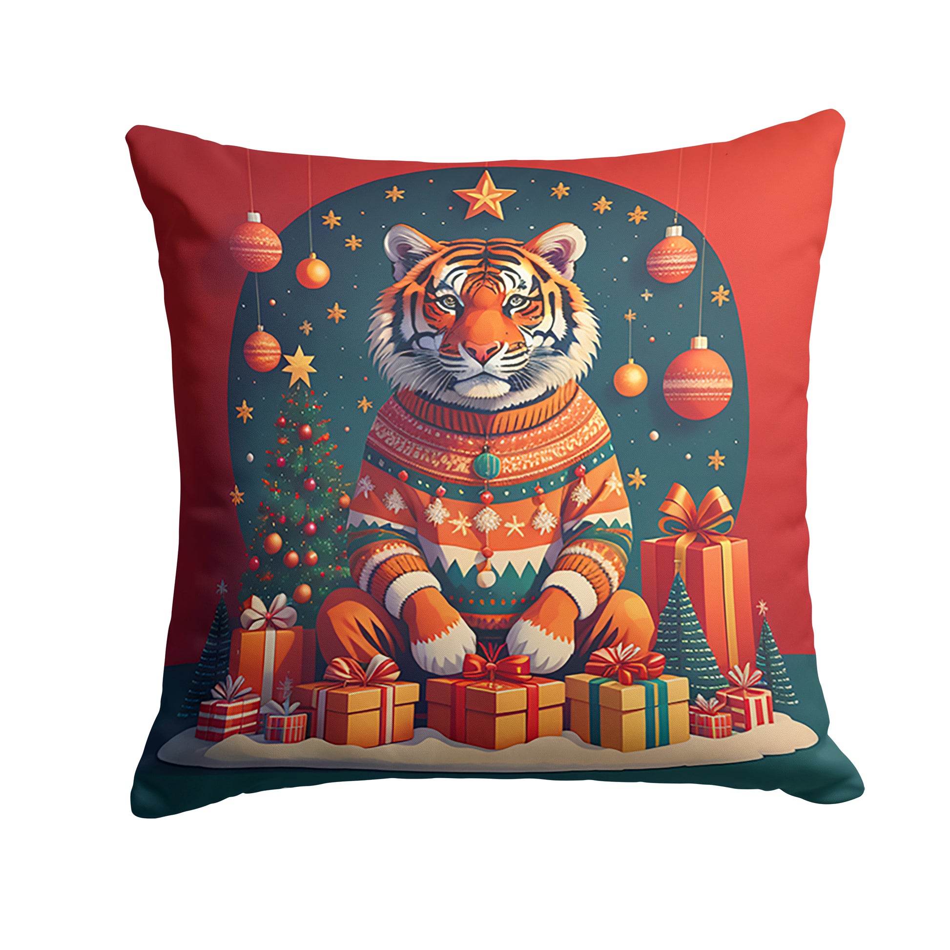 Buy this Tiger Christmas Throw Pillow