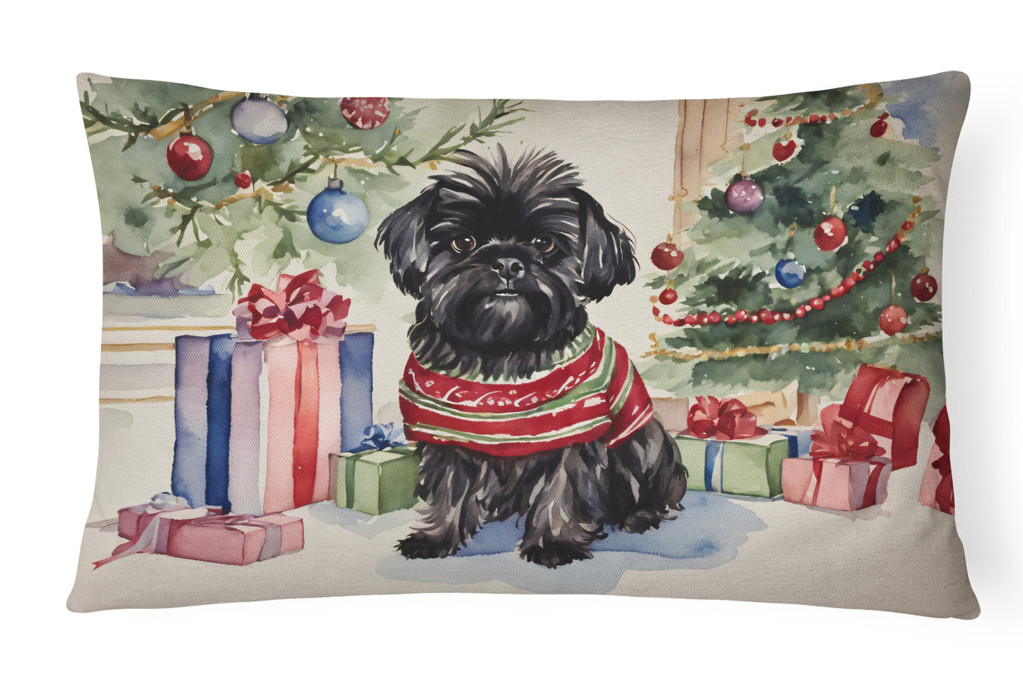 Buy this Affenpinscher Christmas Throw Pillow