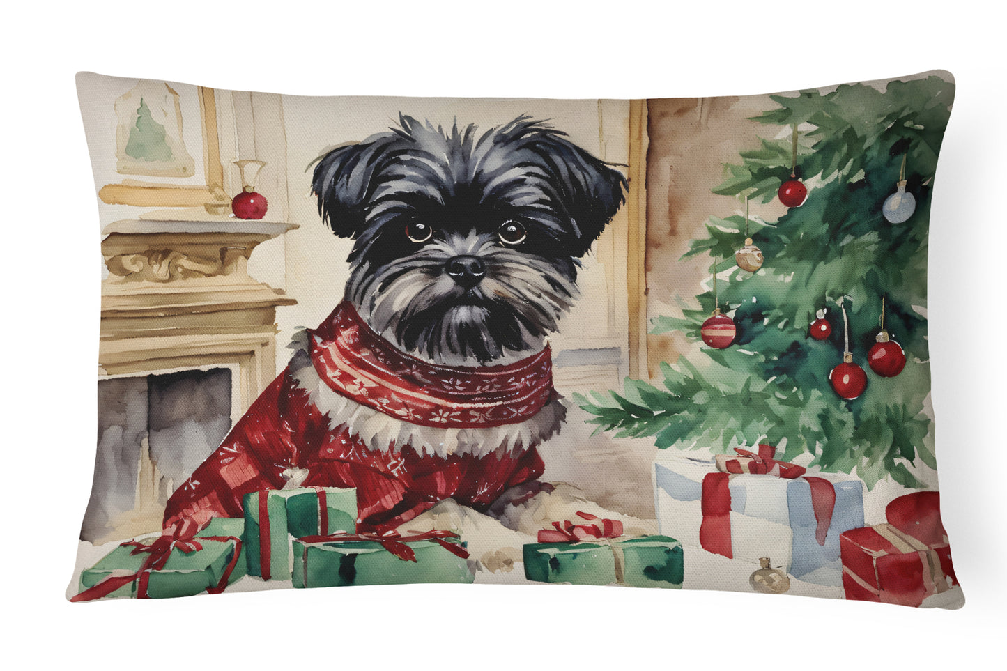 Buy this Affenpinscher Christmas Throw Pillow