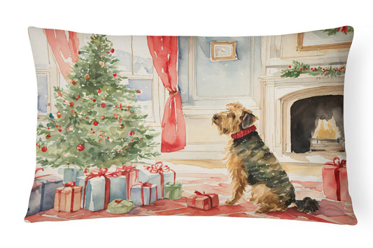 Buy this Airedale Terrier Christmas Throw Pillow