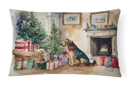 Buy this Airedale Terrier Christmas Throw Pillow