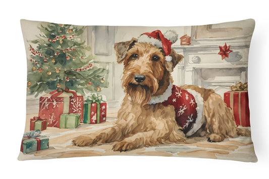 Buy this Airedale Terrier Christmas Throw Pillow