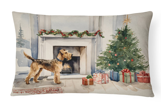 Buy this Airedale Terrier Christmas Throw Pillow