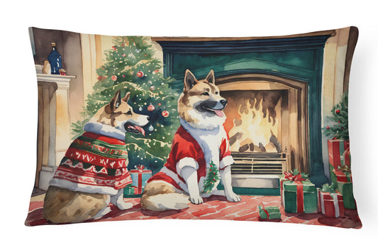 Buy this Akita Christmas Throw Pillow