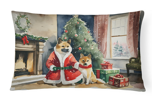 Buy this Akita Christmas Throw Pillow