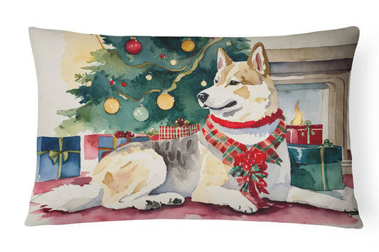 Buy this Akita Christmas Throw Pillow