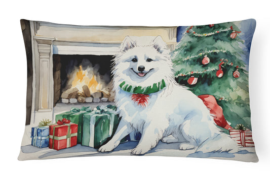 Buy this American Eskimo Christmas Throw Pillow