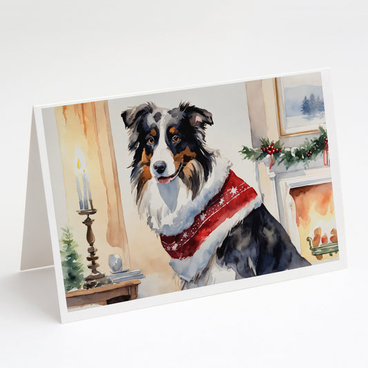 Buy this Australian Shepherd Christmas Greeting Cards Pack of 8