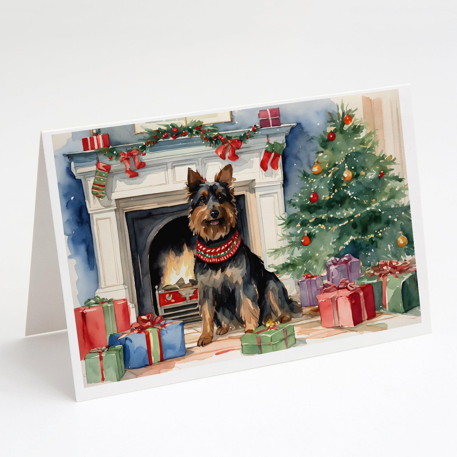 Buy this Australian Terrier Christmas Greeting Cards Pack of 8