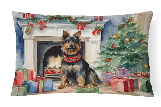 Buy this Australian Terrier Christmas Throw Pillow