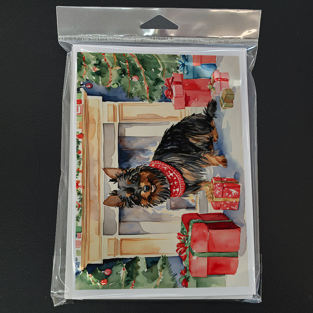 Australian Terrier Christmas Greeting Cards Pack of 8