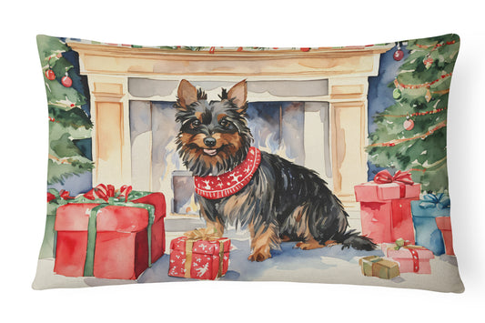 Buy this Australian Terrier Christmas Throw Pillow