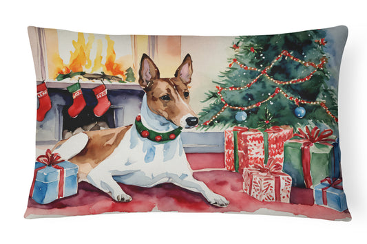 Buy this Basenji Christmas Throw Pillow