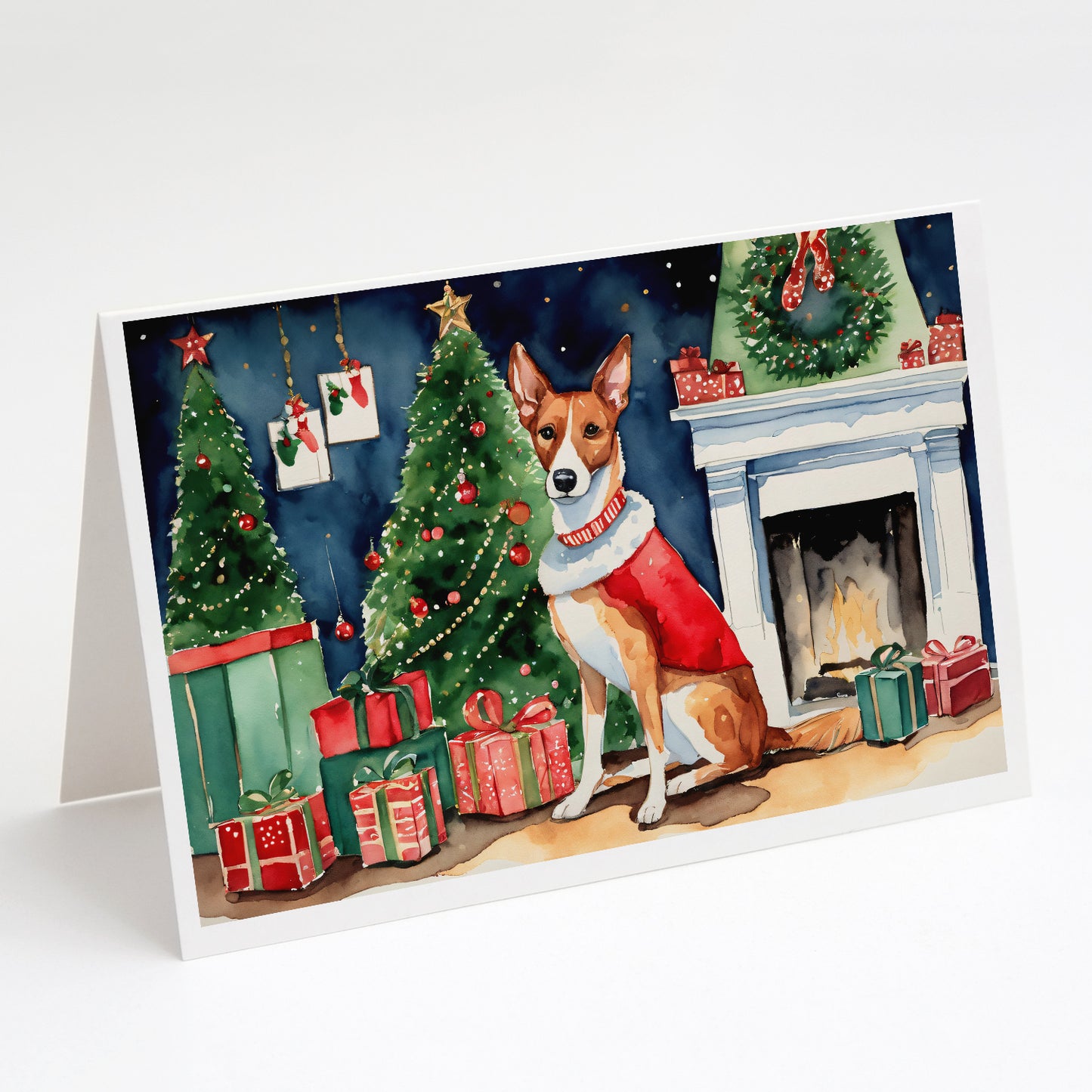 Buy this Basenji Christmas Greeting Cards Pack of 8