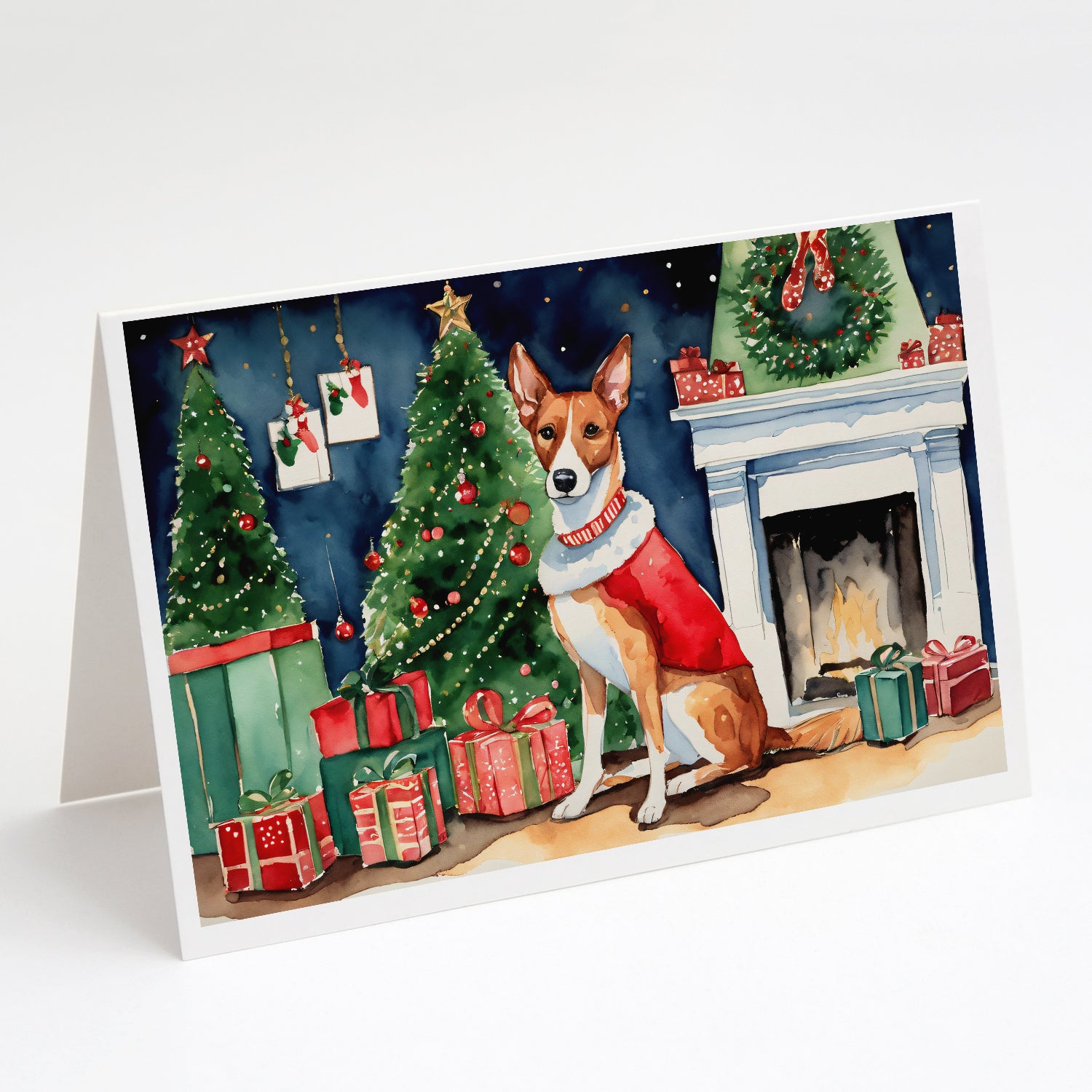 Buy this Basenji Christmas Greeting Cards Pack of 8