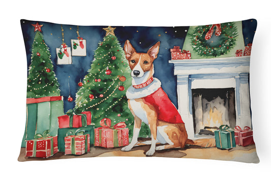 Buy this Basenji Christmas Throw Pillow