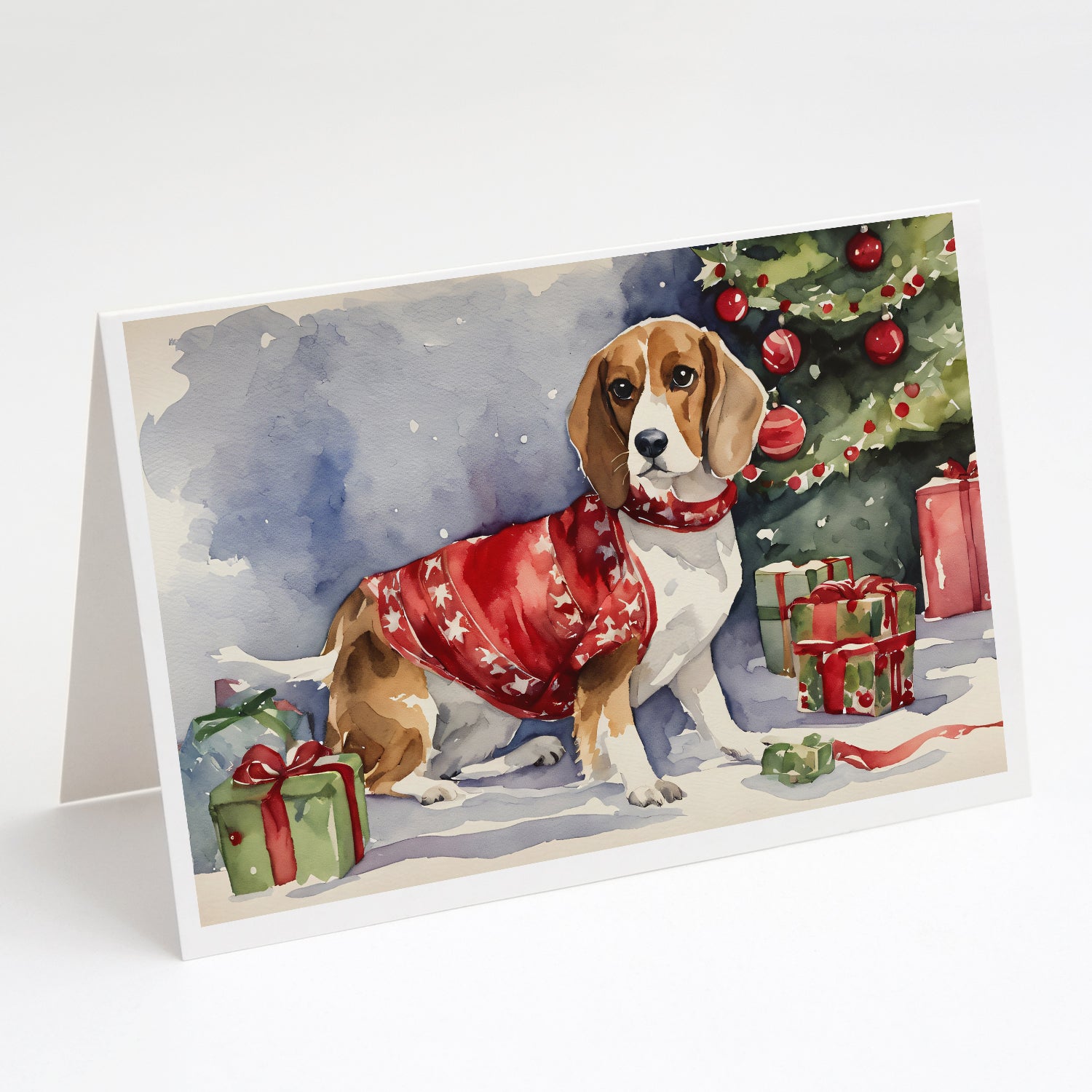 Buy this Beagle Christmas Greeting Cards Pack of 8