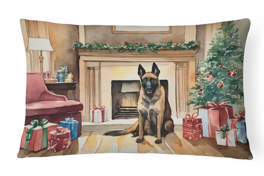 Buy this Belgian Malinois Christmas Throw Pillow