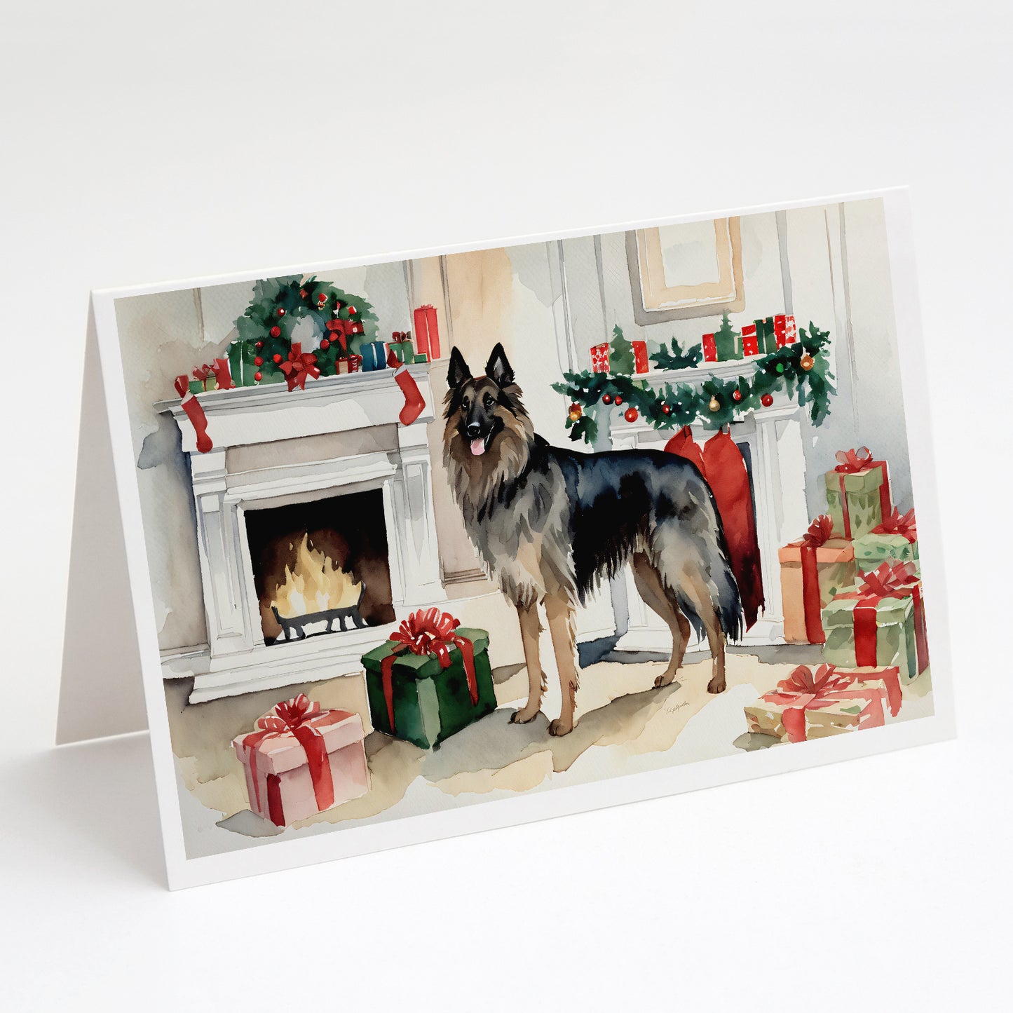 Buy this Belgian Tervuren Christmas Greeting Cards Pack of 8