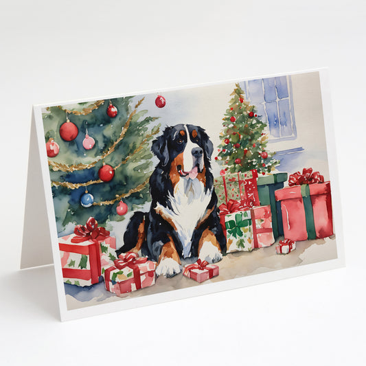 Buy this Bernese Mountain Dog Christmas Greeting Cards Pack of 8