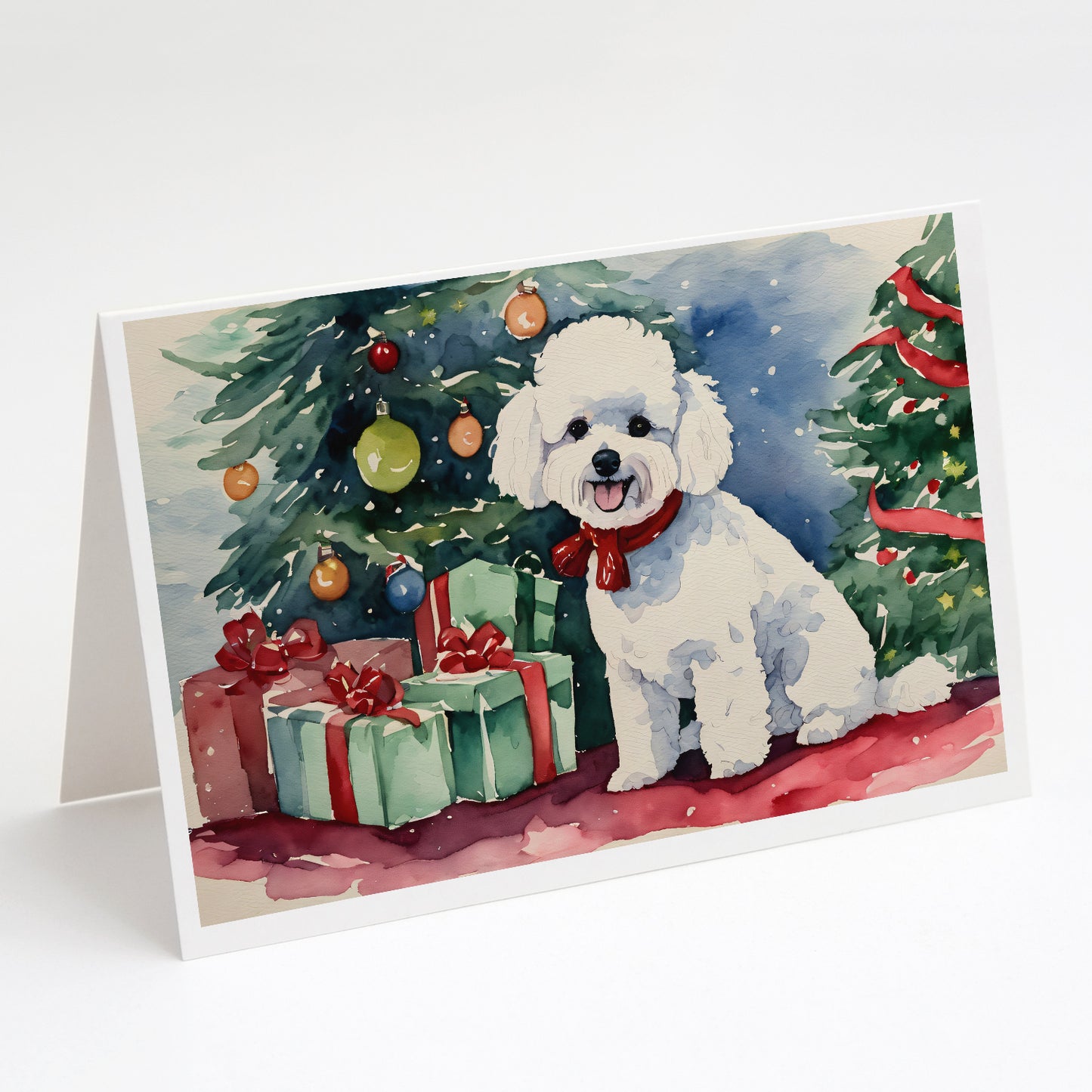 Buy this Bichon Frise Christmas Greeting Cards Pack of 8