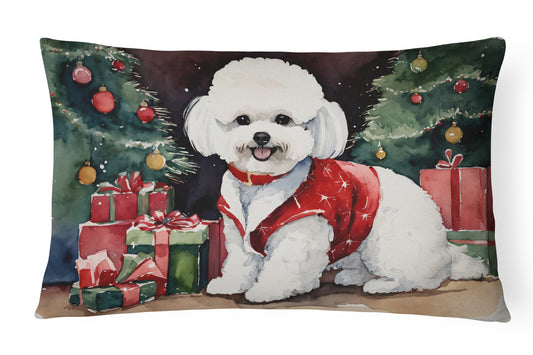 Buy this Bichon Frise Christmas Throw Pillow