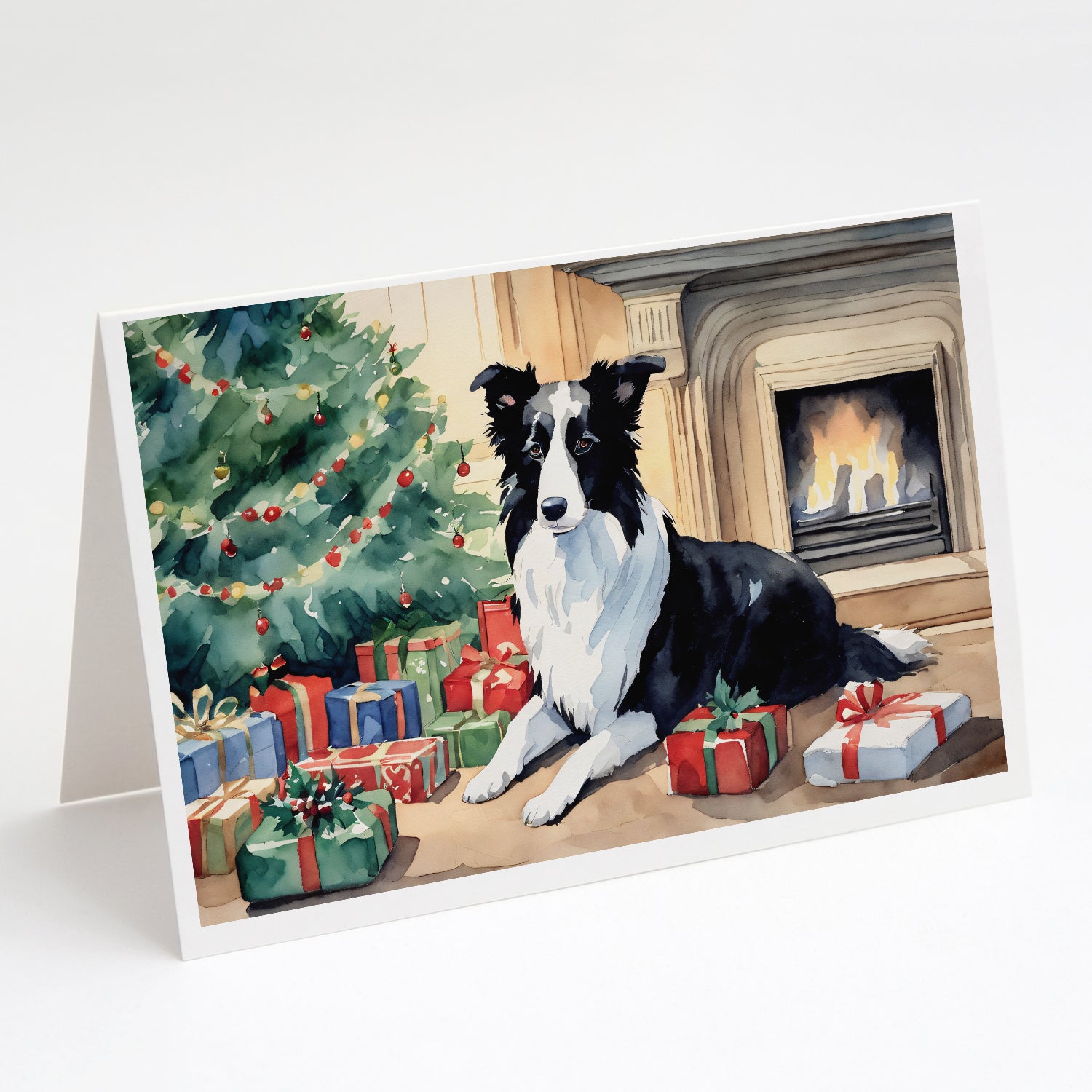 Buy this Border Collie Christmas Greeting Cards Pack of 8