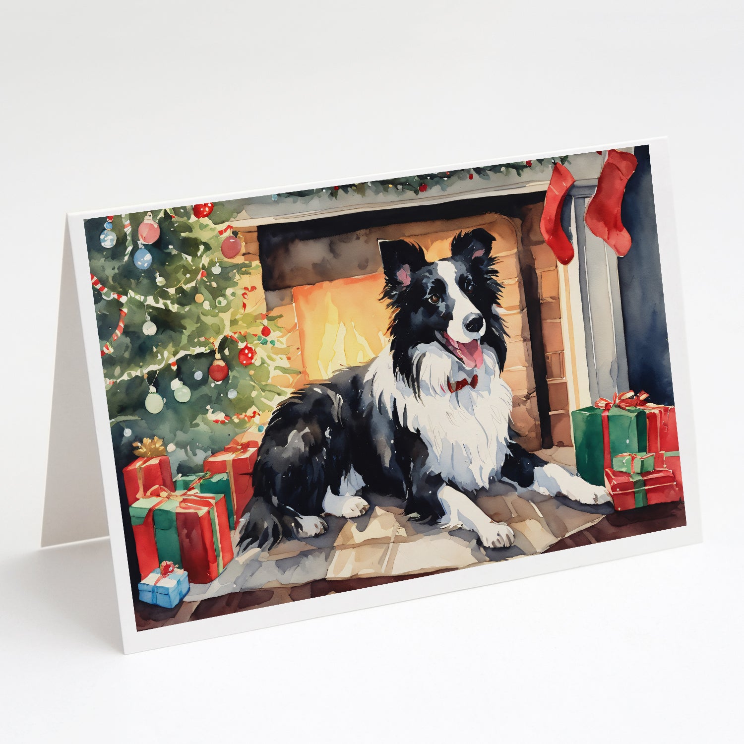 Buy this Border Collie Christmas Greeting Cards Pack of 8