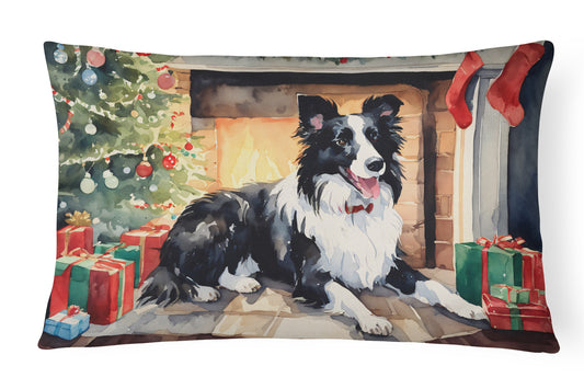 Buy this Border Collie Christmas Throw Pillow