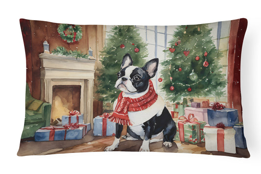 Buy this Boston Terrier Christmas Throw Pillow