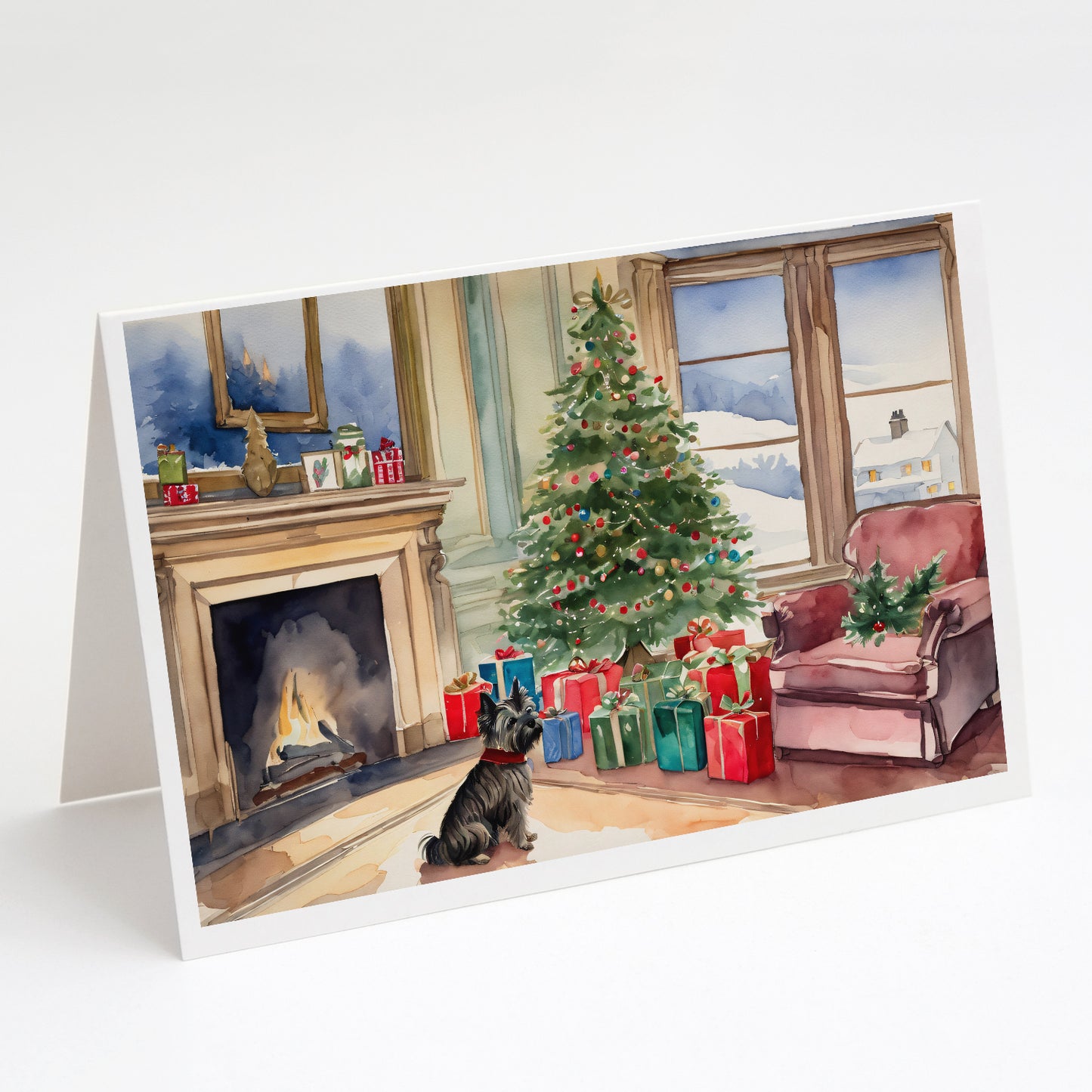 Buy this Cairn Terrier Christmas Greeting Cards Pack of 8