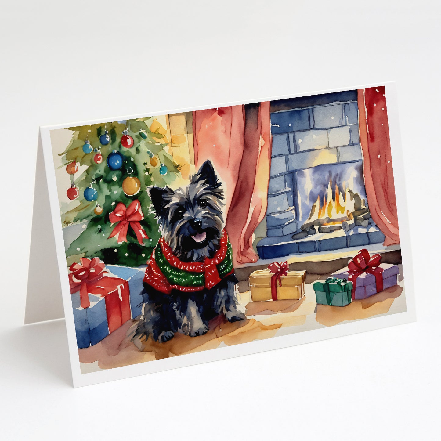 Buy this Cairn Terrier Christmas Greeting Cards Pack of 8