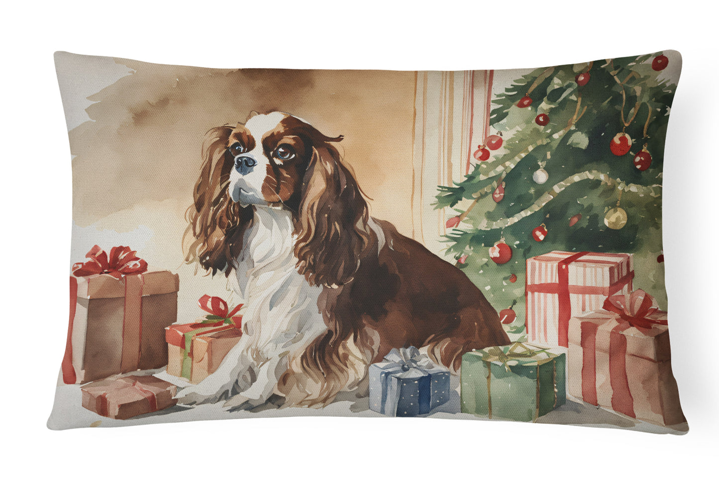 Buy this Cavalier Spaniel Christmas Throw Pillow