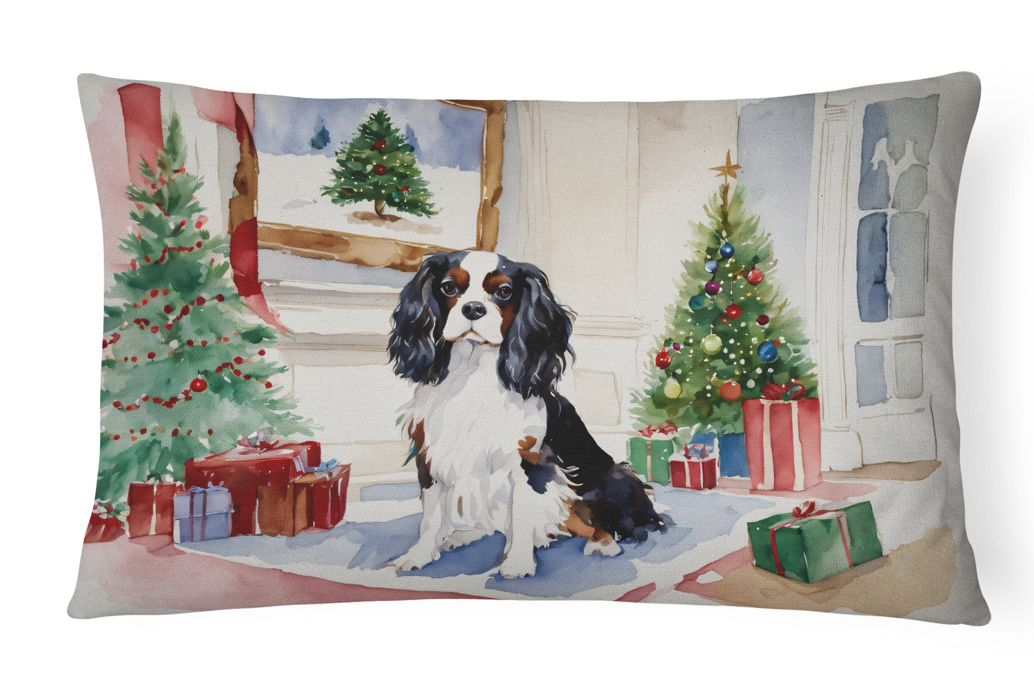 Buy this Cavalier Spaniel Christmas Throw Pillow