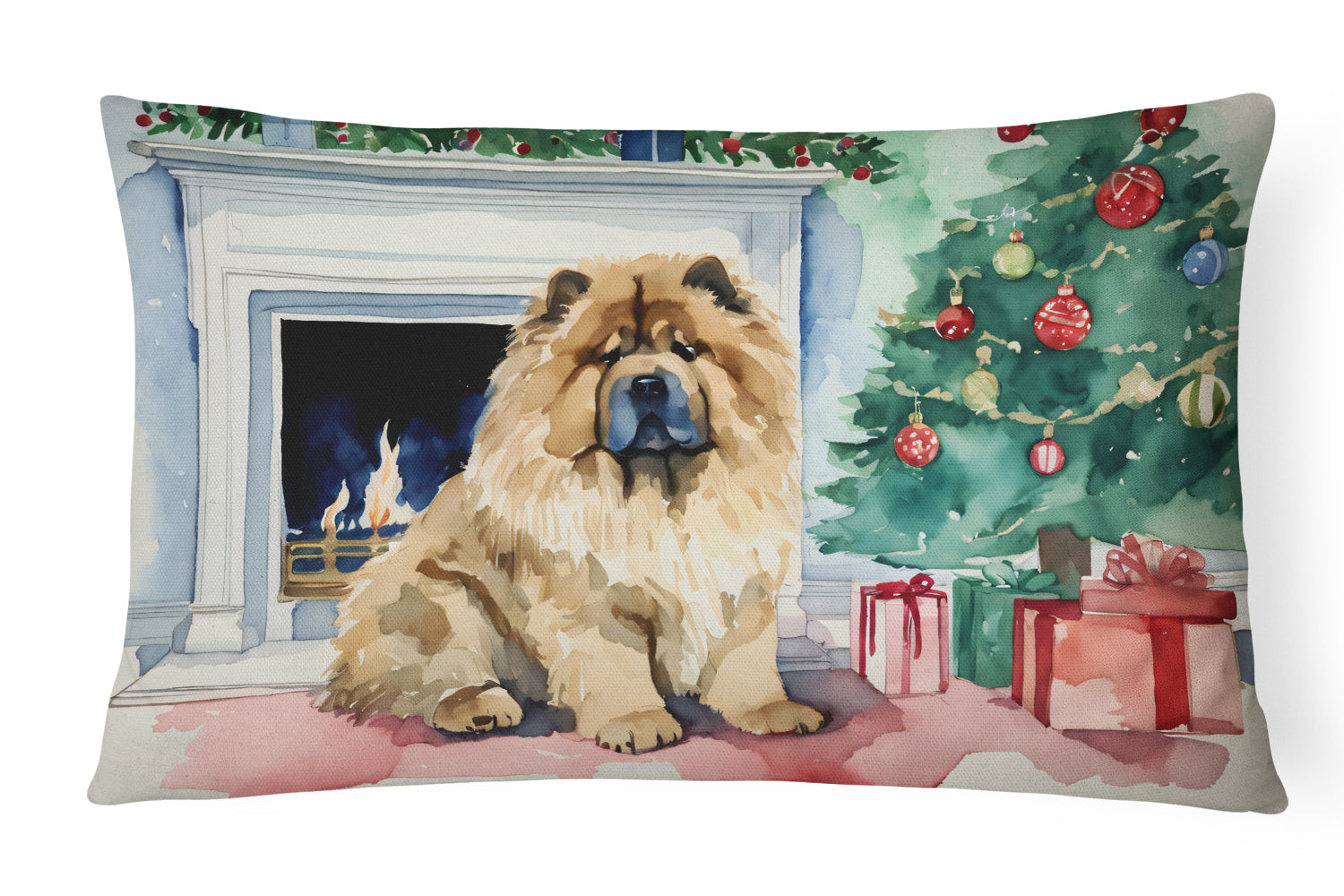 Buy this Chow Chow Christmas Throw Pillow