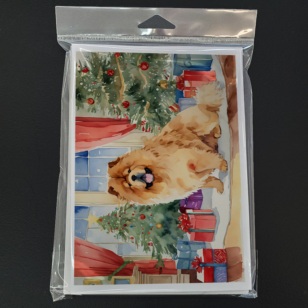 Chow Chow Christmas Greeting Cards Pack of 8