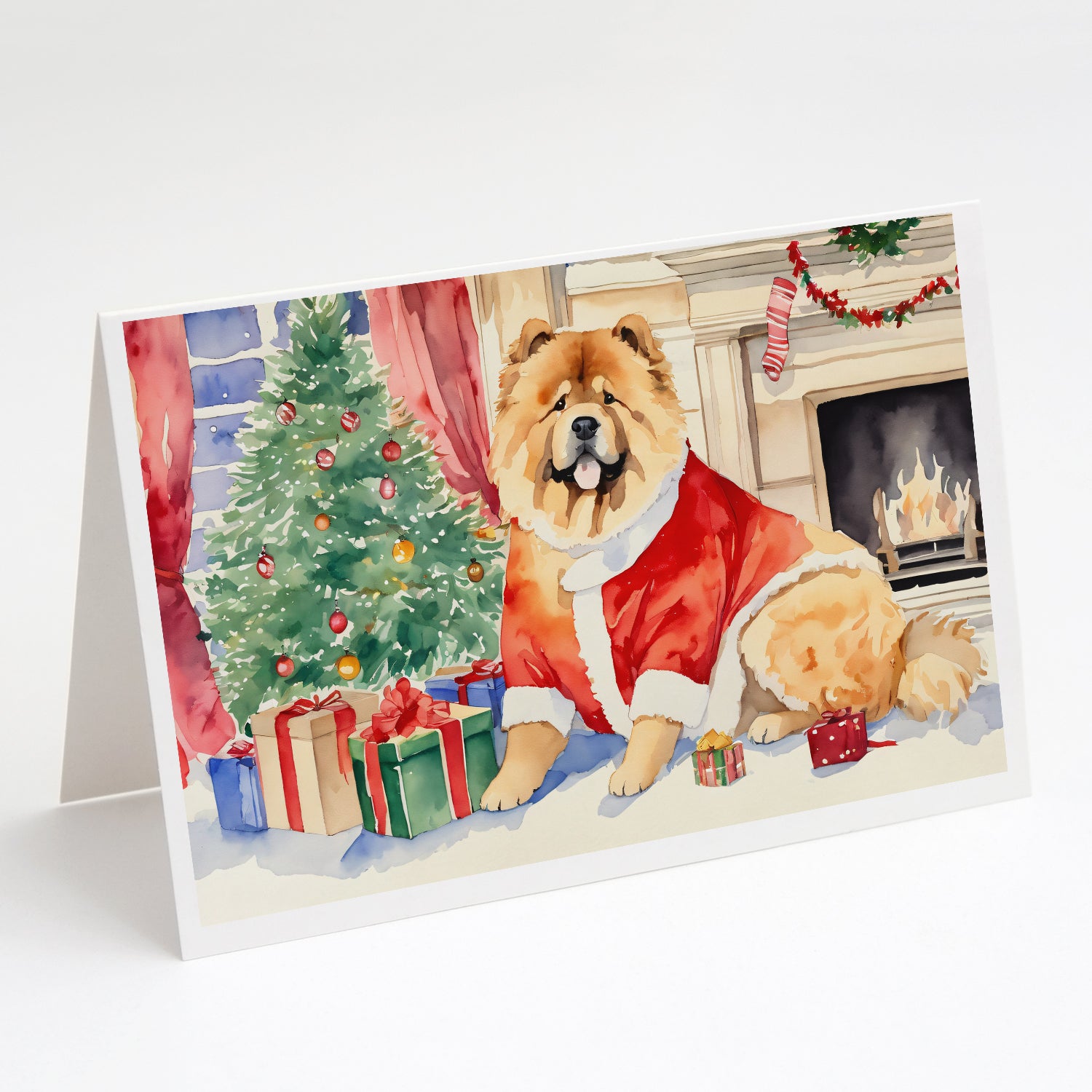 Buy this Chow Chow Christmas Greeting Cards Pack of 8