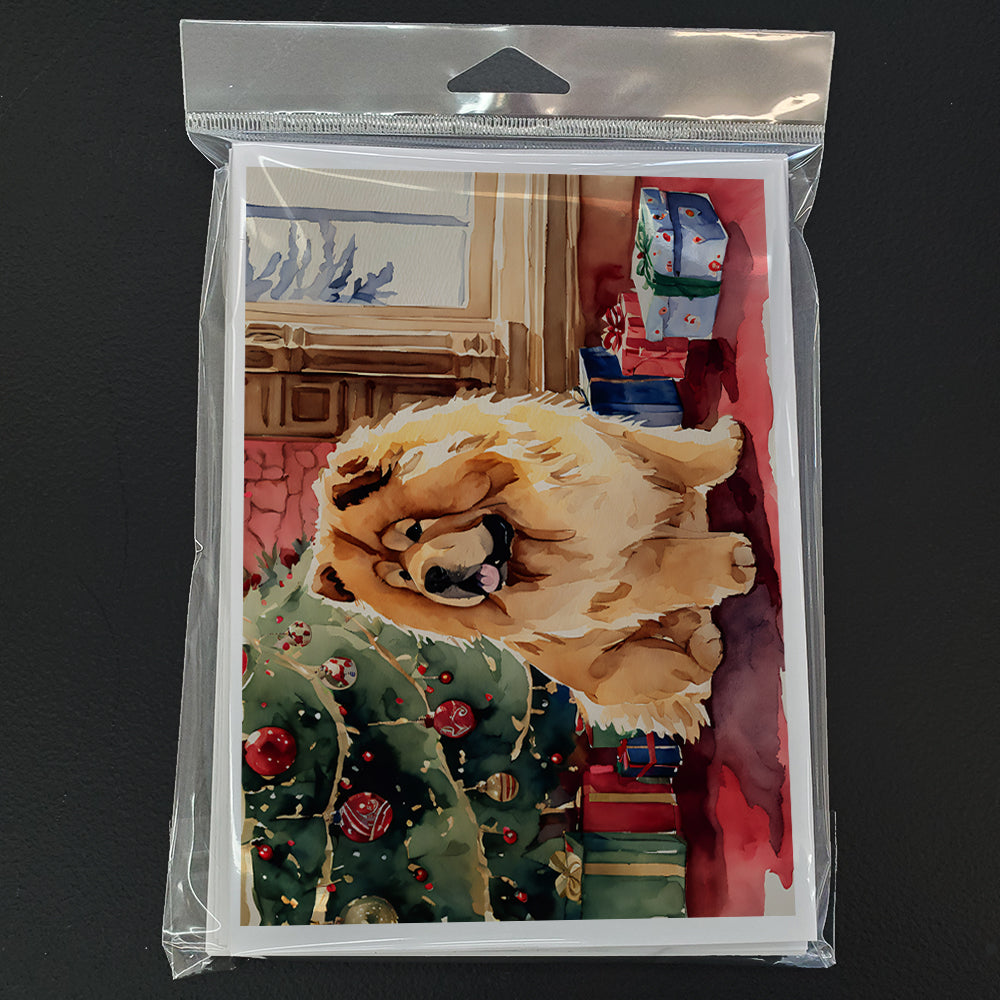 Chow Chow Christmas Greeting Cards Pack of 8