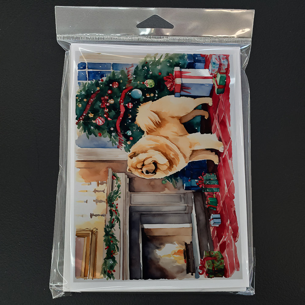 Chow Chow Christmas Greeting Cards Pack of 8