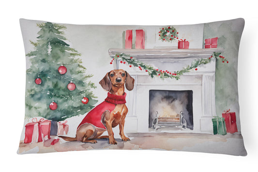 Buy this Dachshund Christmas Throw Pillow